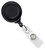 Black Badge Reel with Clear Vinyl Strap & Swivel Spring Clip (25/pk)