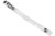 2105-3250 Extra Long Clear Vinyl Strap Clip with 2-Hole NPS Clip (100/pk)