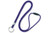 Purple 1/8 Round Braided Breakaway Lanyard, Split Ring (100/pk)