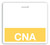 Horizontal "CNA" Badge Buddies with Yellow bar (25/pk)