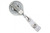 White Classic Mini-Bak Badge Reel With Strap And Slide Clip (25/pk)