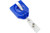 Metallic Blue B-REEL™ Badge Reel with swivel-clip with teeth (25/pk)