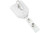 White B-REEL™ Badge Reel with swivel-clip with teeth (25/pk)