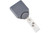 Metallic Gray B-REEL™ Badge Reel with swivel-clip (25/pk)