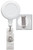 White Badge Reel with Reinforced Vinyl Strap & Belt Clip (25/pk)