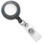 Gray Badge Reel with Reinforced Vinyl Strap & Belt Clip (25/pk)