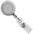 White Round Badge Reel With Strap And Swivel Clip (25/pk)