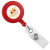 Red Round Badge Reel With Strap And Swivel Clip (25/pk)