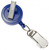 Royal Blue Round Badge Reel With Card Clamp And Swivel Clip (25/pk)