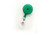 Translucent Green Round Badge Reel With Strap And Swivel Clip (25/pk)