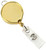 Gold Metallic Logo Reel with Clear Vinyl Strap & Belt Clip (25/pk)