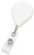 White Premium Badge Reel With Strap And Swivel Clip (25/pk)