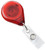 Translucent Red Premium Badge Reel With Strap & Slide Clip (25/pk)