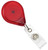 Translucent Red Premium Badge Reel With Strap And Swivel Clip (25/pk)