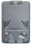 B-Holder Metallic Gray 3-Card Rigid Plastic Vertical Holder (50/pk)
