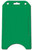 Green Rigid Plastic Vertical Open-Face Card Holder (50/pk)