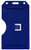 Blue Vertical Rigid Plastic 2-Sided Multi-Card Holder (50/pk)