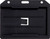 Black Horizontal Rigid Plastic 2-Sided Multi-Card Holder (50/pk)