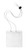 Vinyl Horizontal Holder with White Color Bar and Neck Cord, 4.38" x 3.75" (100/pk)