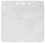 Clear Vinyl Horizontal Badge Holder with Clear Color Bar, 4.38" x 3.63" (100/pk)