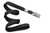 3/8" Black Lanyard with Nickel-Plated Steel Bulldog Clip