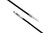 Black Elastic Neck Cord with Metal Barbed Ends