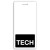 Vertical "TECH" Badge Buddies, Black bar, 2.13" x 4.5" (25/pk)
