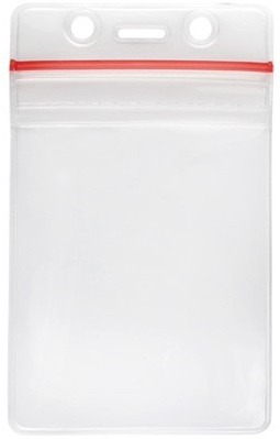 506-ZSJ Vertical Holder - Gov't Size with Resealable Zipper Closure (100/pk)
