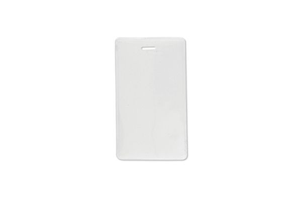 1840-5055 Vinyl Vertical Proximity Card Holder with Frosted Back 2.31" x 3.8" (100/pk)