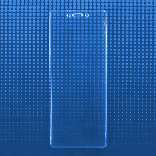 Premium Vinyl Vertical Credential Holder with Slot and Chain Holes 3" x 8" (100/pk)