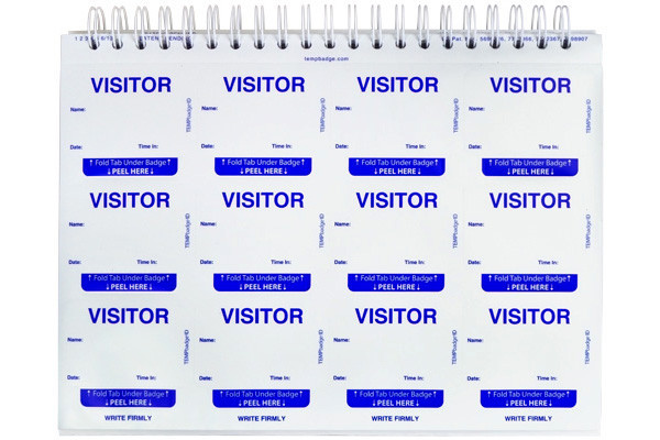 TEMPbadge™ Visitor Badge Log Book (240 Badges)