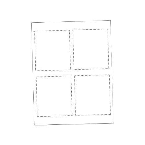 Printable Paper Inserts for Large Event Badge Holders, 4.25" x 3.75" (200 Inserts)