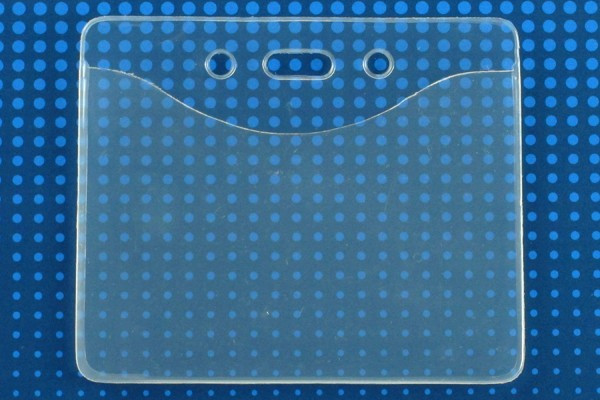 PureClear™ Vinyl Horizontal Badge Holder, 3.38" x 2.38" (100/pk)