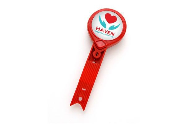 Red Twist-Free Mini-Bak Reel, Slide Clip (25/pk)