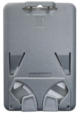 B-Holder Metallic Gray 3-Card Rigid Plastic Vertical Holder (50/pk)