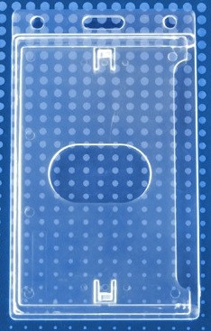 Economy Frosted Vertical Side-Load Card Dispenser (50/pk)