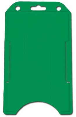 Green Rigid Plastic Vertical Open-Face Card Holder (50/pk)