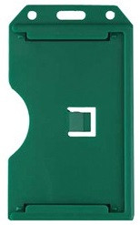 Green Vertical Rigid Plastic 2-Sided Multi-Card Holder (50/pk)