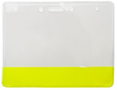 Vinyl Holder with Translucent Yellow Colored Bar (100/pk)