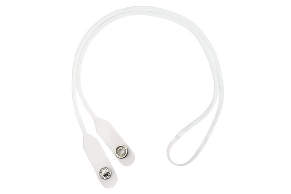 Frosted Vinyl Break-Away Neck Strap, Snap Closure