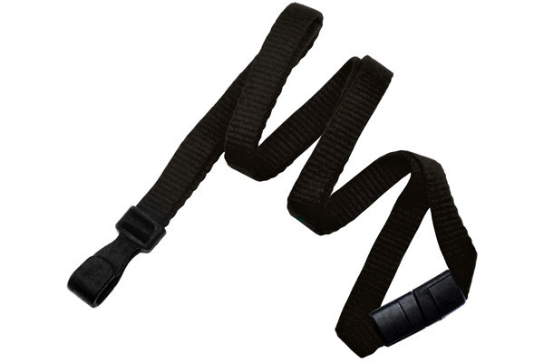 Bamboo 3/8" "No-Twist" Lanyard with Breakaway And Wide Plastic Hook