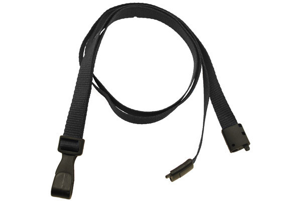 3/8" Lanyard with Breakaway And "No-Twist" Wide Plastic Hook