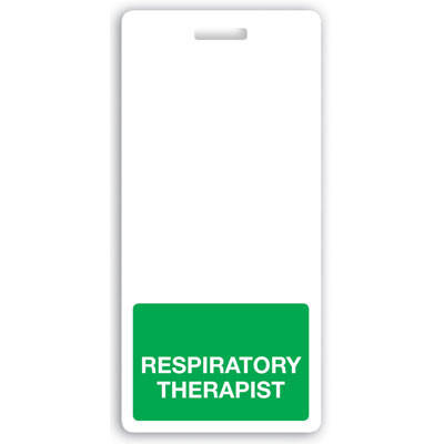Vertical "RESPIRATORY THERAPIST" Badge Buddies (25/pk)