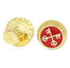 Catholic cufflinks featuring the iconic keys given to Peter by Christ, 20mm in diameter.