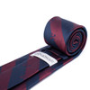 Keys of St. Peter Regimental Silk Necktie Claret & Oxford Blue