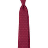 Heritage Polka Dot Cross Silk Necktie Burgundy & Rose