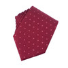 Heritage Polka Dot Cross Silk Necktie Burgundy & Rose