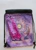 Adoration of the Angels Sequin Reversible Drawstring Bag