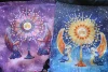 Adoration of the Angels Sequin Reversible Drawstring Bag