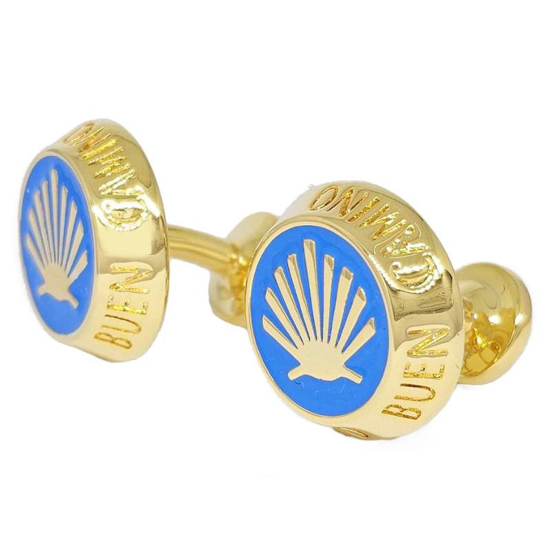 Buen Camino 14K Gold Plated Cufflinks